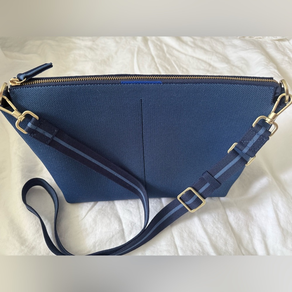 Rothy's Blue Crossbody Bag with Structured Design